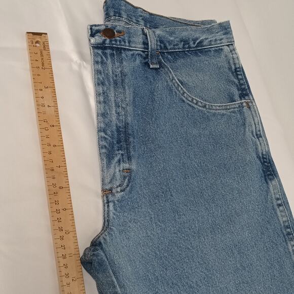 Rustler from wrangler jeans Regular Straight leg Jeans men's sz34x32 100% cotton - Picture 5 of 10